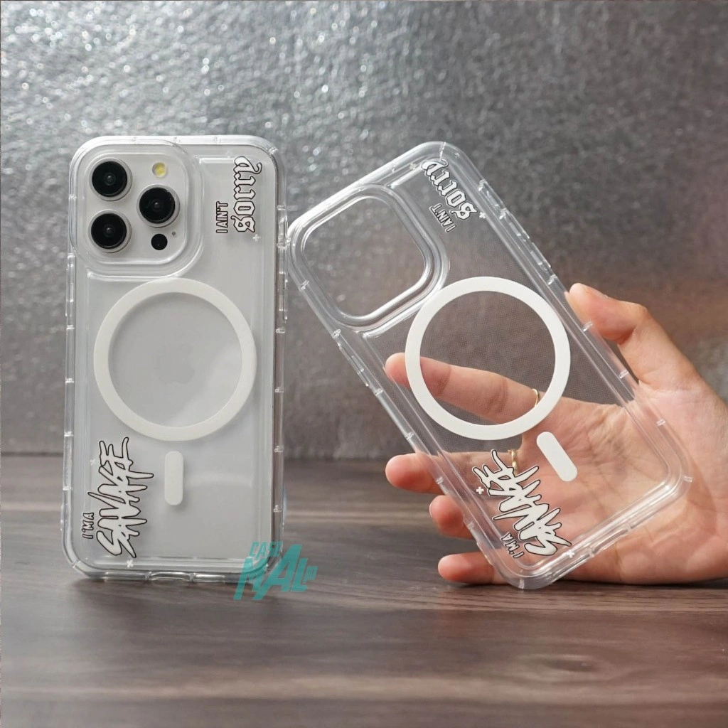 (TP18) Case Transparan Elegan Motif Magsafe Redmi 15C 14C Poco C85 C75 Redmi 13 13C Note 14 14 PRO NOTE 13 Note 12 Poco C65 C40 F4 X3 10 10C 12 4G 12C 13C 7 8 8A  9 9A 9C 9T A1 2022 A1+ 5G NOTE 10 4G NOTE 10 5G NOTE 10 PRO 4G NOTE