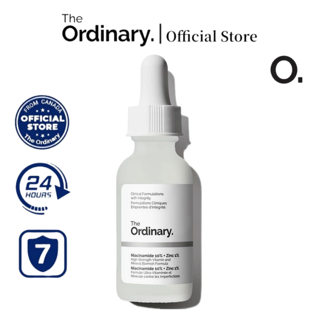 The Ordinary Niacinamide 10% + Zinc 1% Whitening Oily Skin Black Heads Remover Skincare 30ml