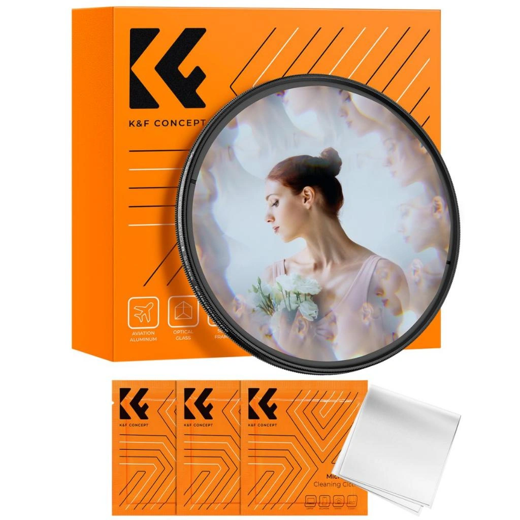 K&F Concept Filter Kaleidoscope special effect filter with three cleaning cloths NANO-B series