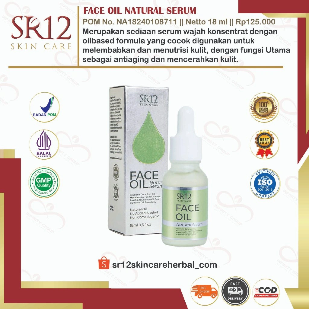 NEW! FACE OIL NATURAL SERUM