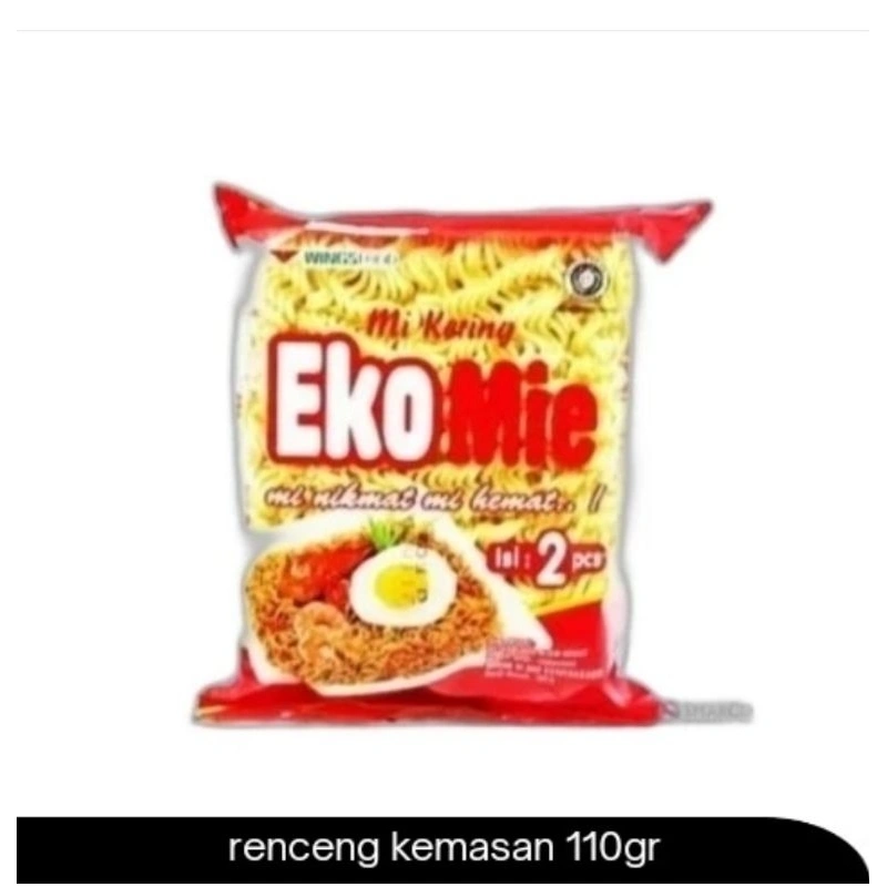 eko mie kering kemasan renceng 110g