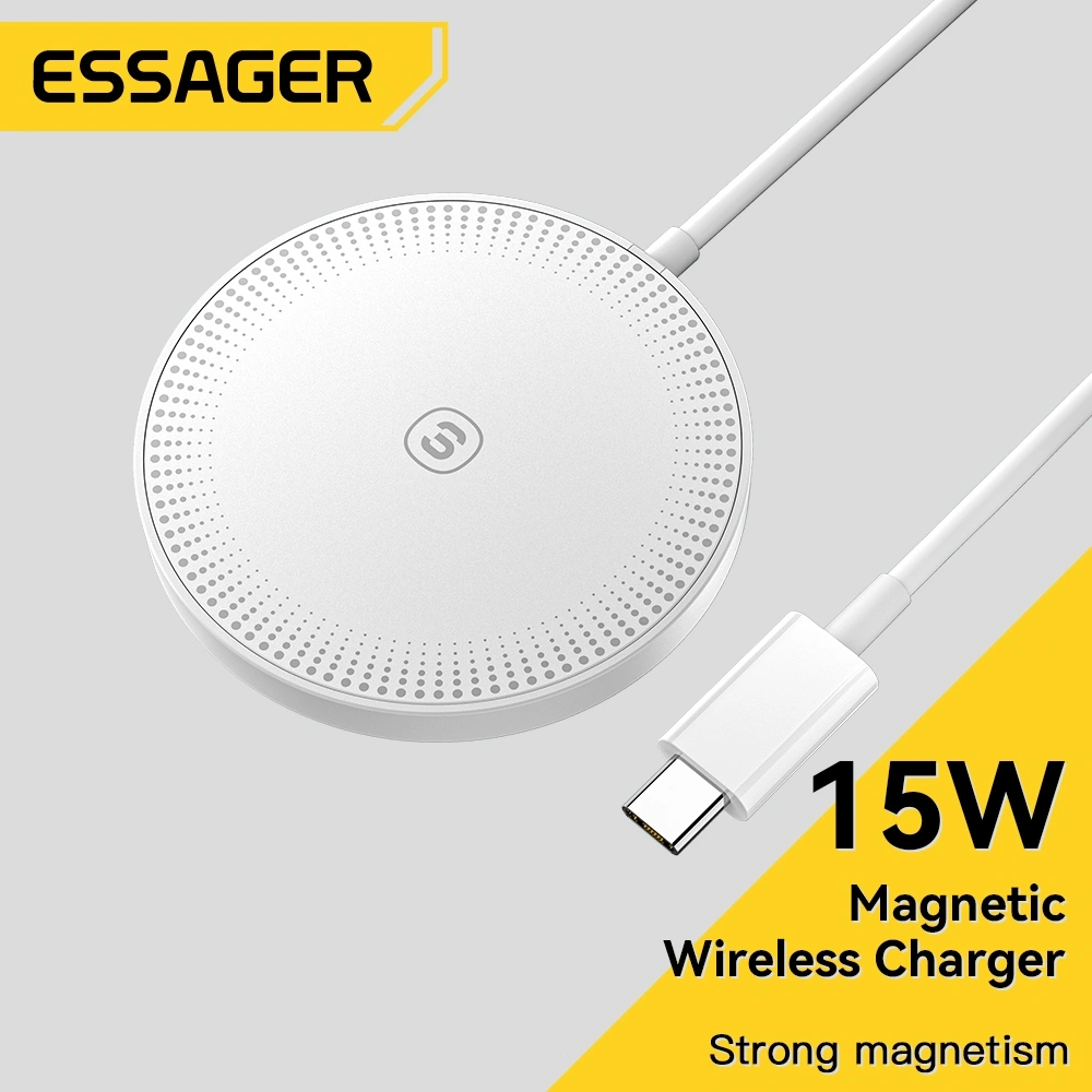 Essager 15W Magnetik wireless charger fast charging | Kompatibel dengan 15W 10W 7.5W  Untuk i-p