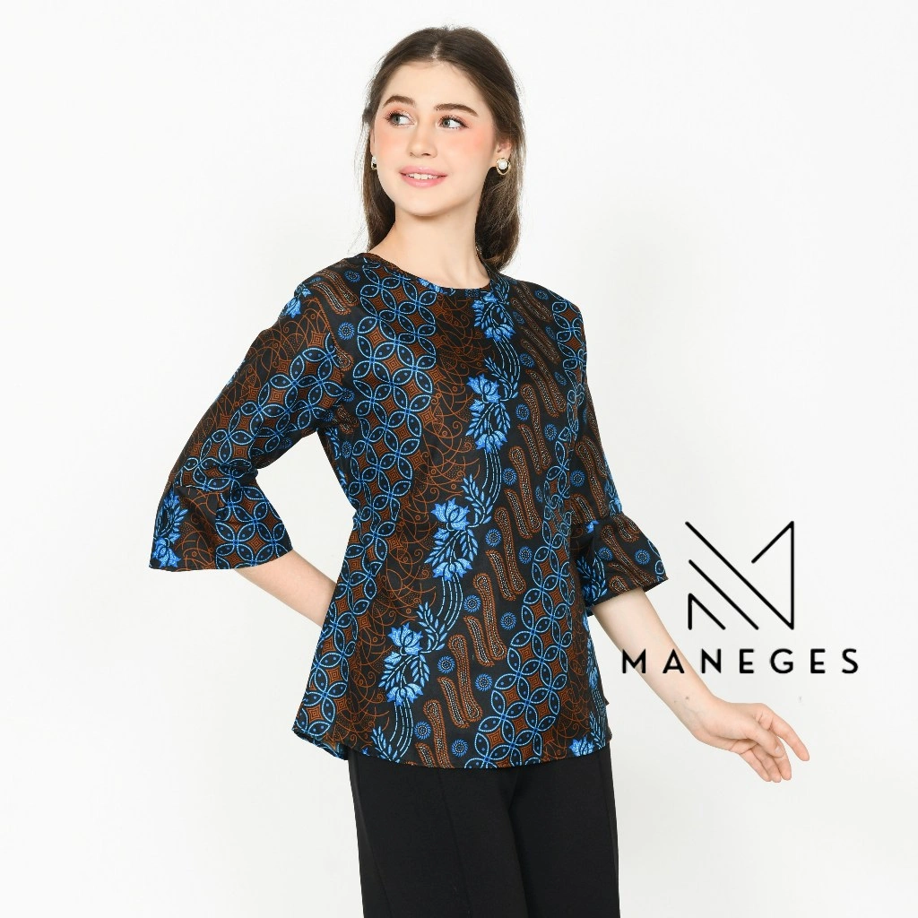 Baju Kerja Batik Wanita – Blouse Kantor Elegan Formal Office Wear