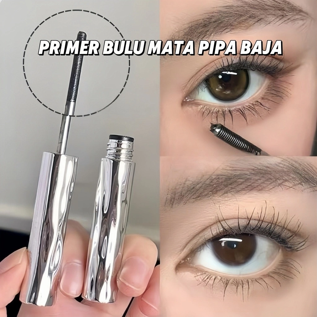 Iron Mascara Curling - Roll to High Volume Mascara - Maskara Eyelash Waterproof, Smudgeproof, Voluminous Panorama, Long Lasting, Anti turun, Anti Clumpy