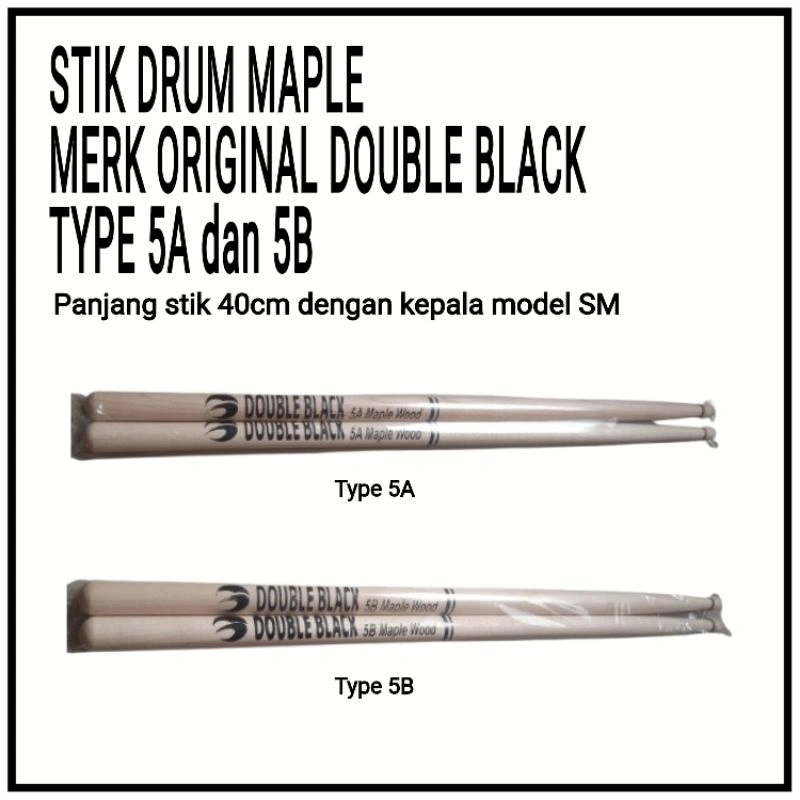 Stik Drum Kayu Maple type 5A dan 5B