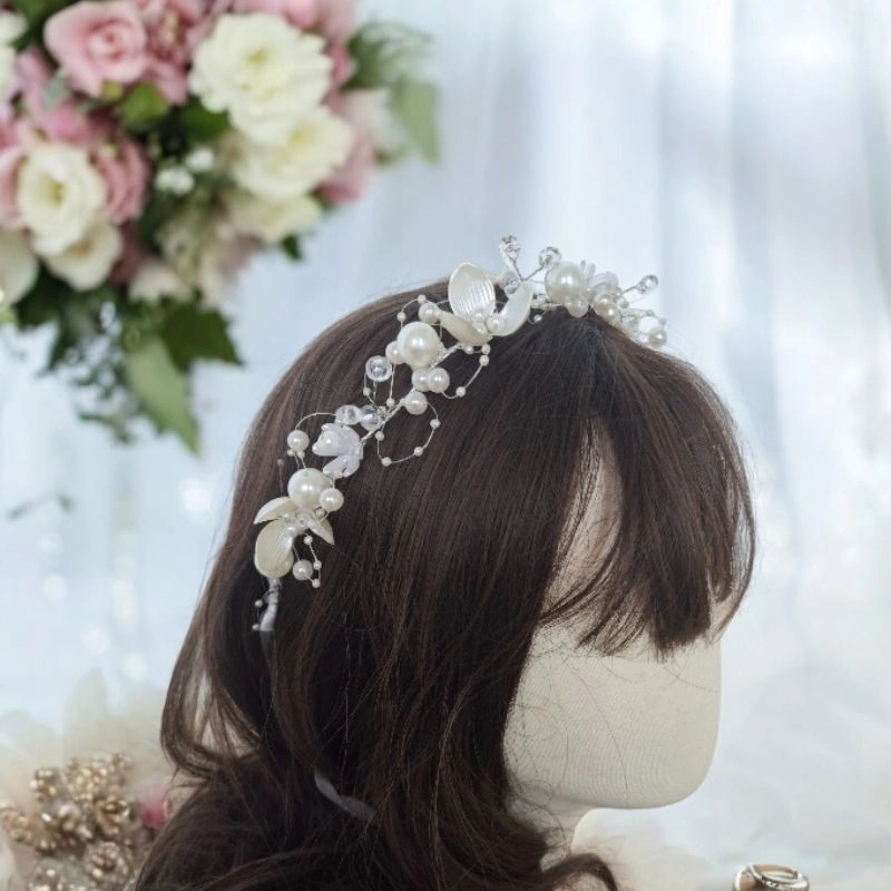 Bando mutiara Princes/Bando Pearl bunga/Bando wanita/Bando lucu aestetic