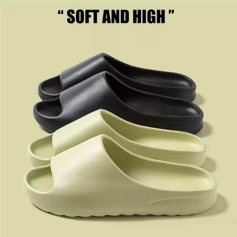 LUCKYMALL Coconut Yeezy Slides 2.0 Sandal Tebal Rubber Premium Stylish Nyaman ala Gen Z Alpha