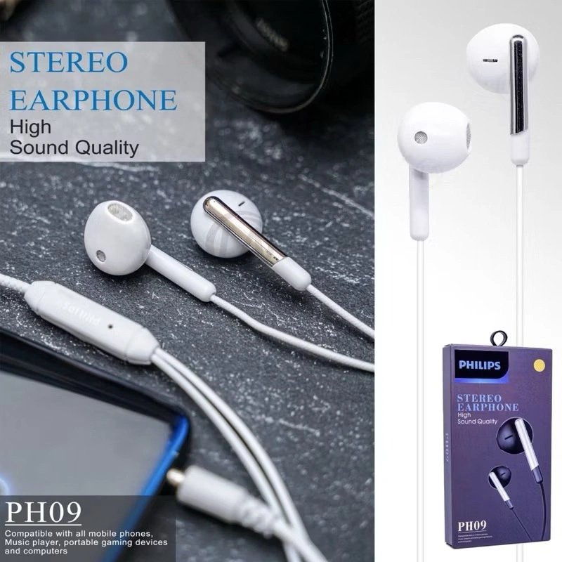 HEADSET HEADFREE PHILIPS EXTRA BASS SUPER BASS JACK 3,5mm ORI JM