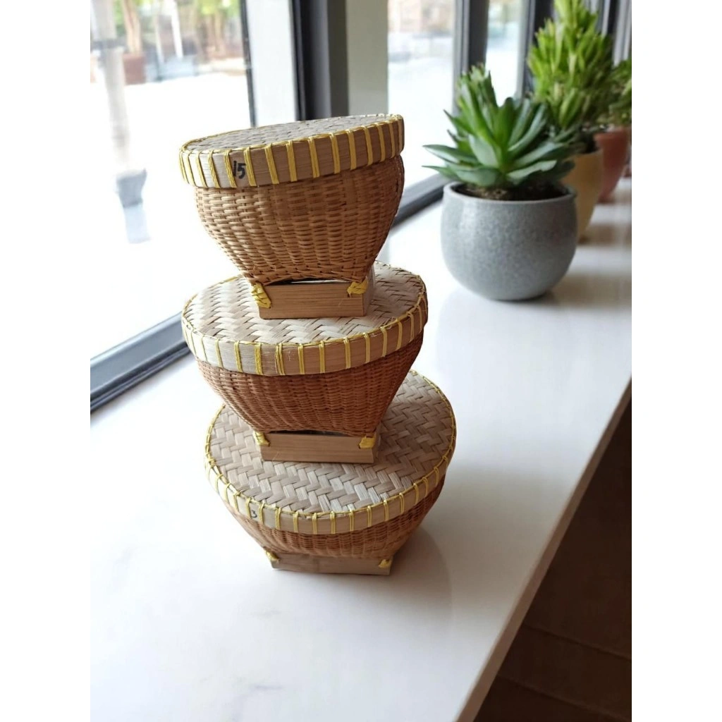 bakul/wakul lombok bahan anyaman bambu kak tanggung ya