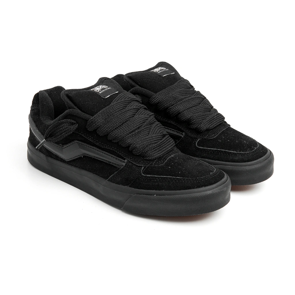 Sweepers - Flamingo Full Black Sepatu Sneakers Casual Sekolah Pria Wanita