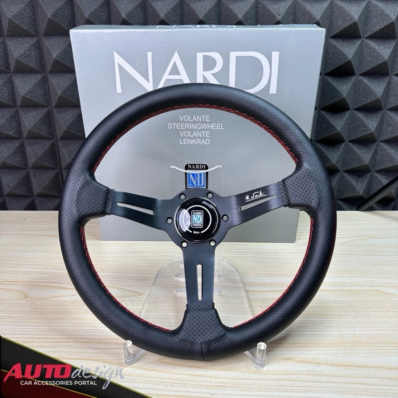 Nardi Torino Stir Racing Mobil Kulit 14inch 350mm Kulit Universal