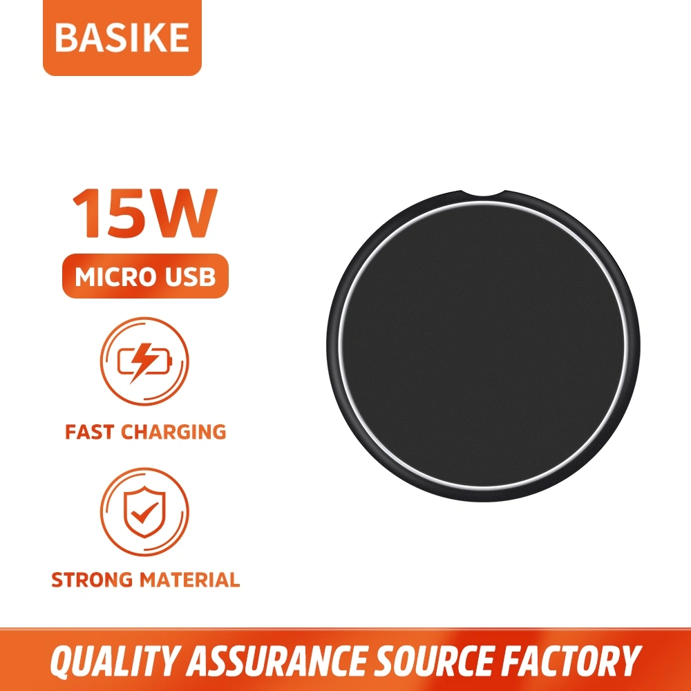 BASIKE Charger Wireless Fast Charging 15W Universal for iPhone Xiaomi Samsung Oppo Vivo mini