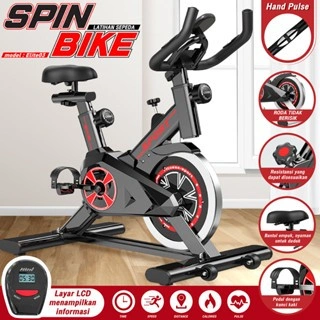 BG SPORT Sepeda Statis Spinning Bike Execise Bike Indoor Alat Fitness Cardio Gym Home