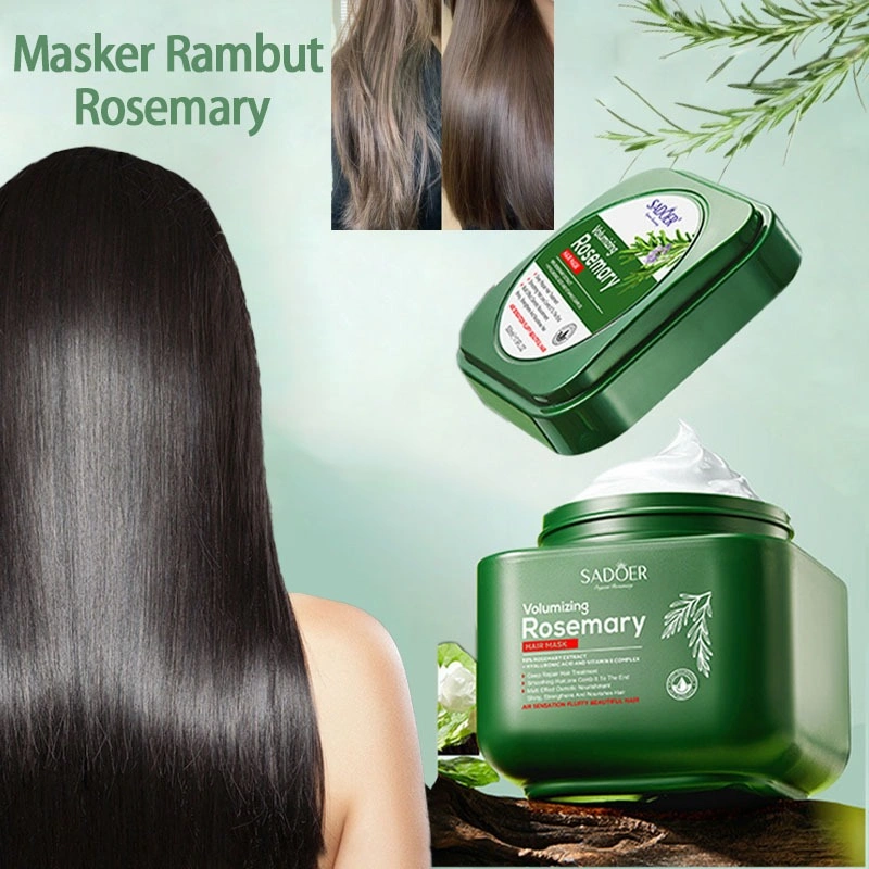 Hair Mask Rosemary 500ml Mengatasi Masalah Rambut Kering dan Bercabang untuk Rambut Indah