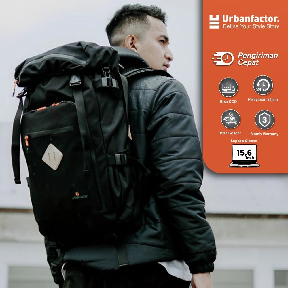 Tas ransel Backpack urban factor - Buddy | Tas laptop Pria Kasual