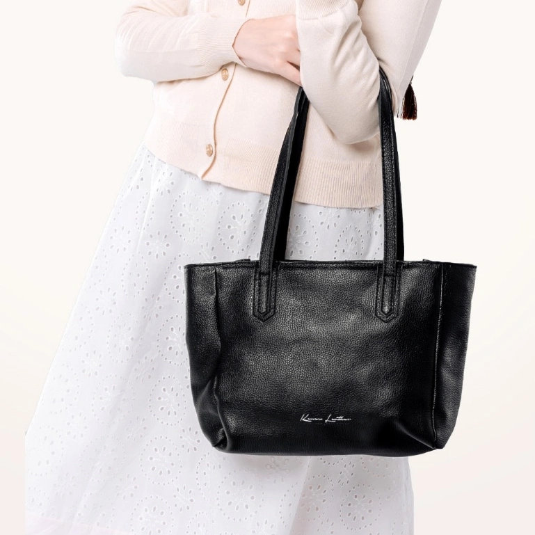 Kenes Leather Tote Bag Wanita Tas Bahu Kulit Asli ELLENA - Free Grafir Nama