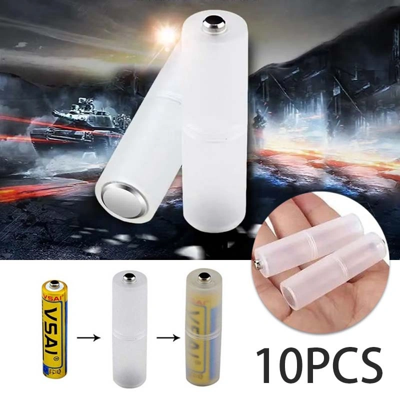 10 Pcs Adapter Case Baterai Case Adaptor Battery Aaa To Aa Konverter Baterai A2 Ke A3