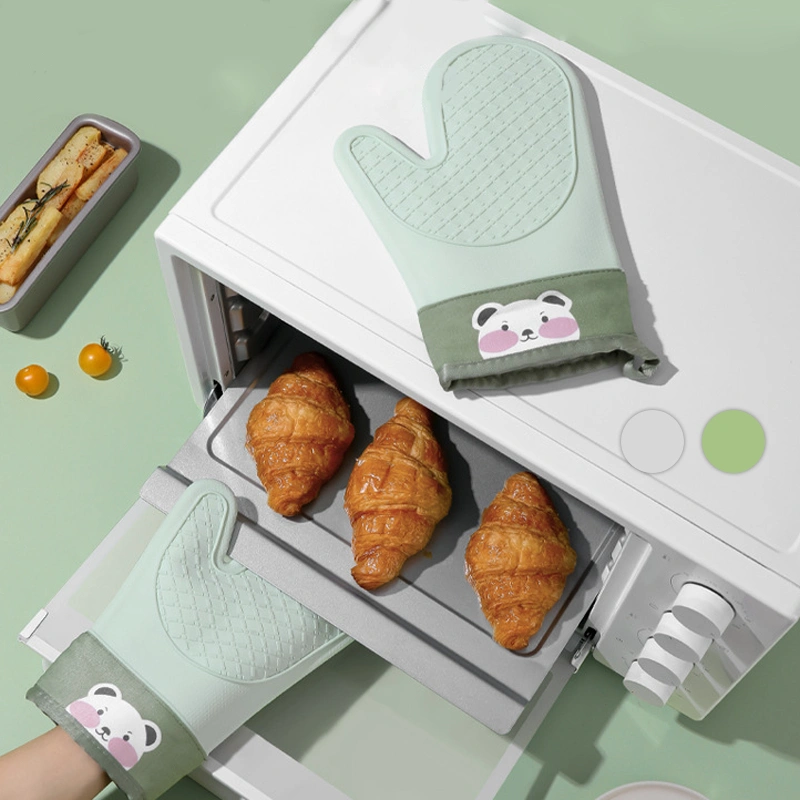 Baking Gloves Silicone Dapur Bakery Oven Anti Scald Sarung Tangan Mitts Baking Gloves 1Pc