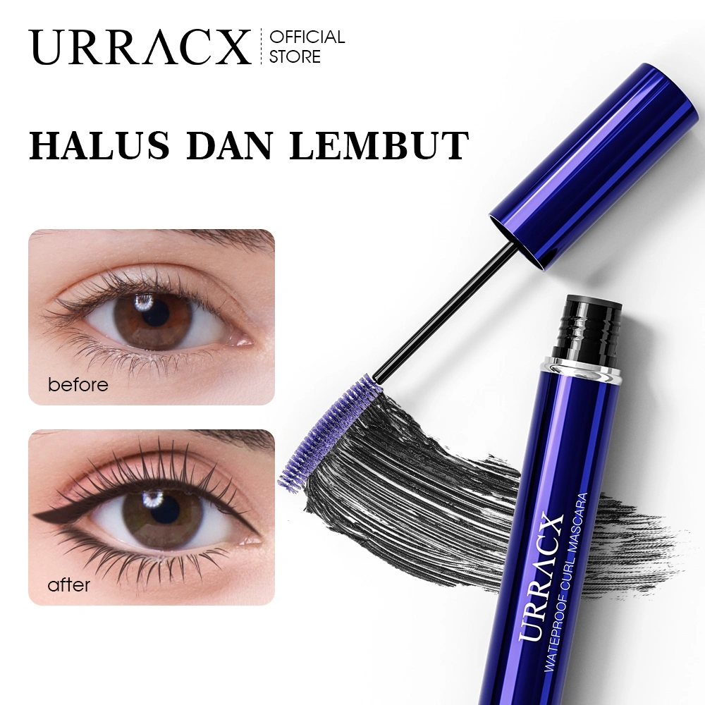 URRACX Mascara(Volume Curling) Tahan lama Waterproof Smudgeproof Tanpa Gumpal Lengthening Eye Lash Makeup Maskara
