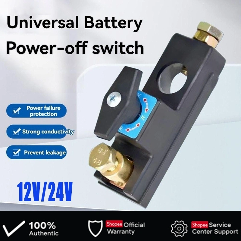 Saklar pemutus aki mobil universal untuk mobil kecil, truk besar, dan kendaraan pertanian, saklar utama daya 12V tembaga murni