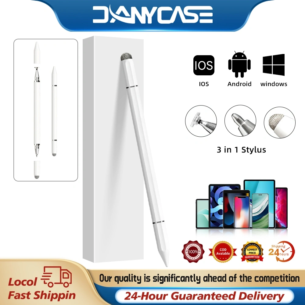 DANYCASE Stylus Pen Universal 3 in 1 Universal Pencil for iPad Samsung Xiaomi Redmi No Charging Phone Tablet Screen Touch Pencil