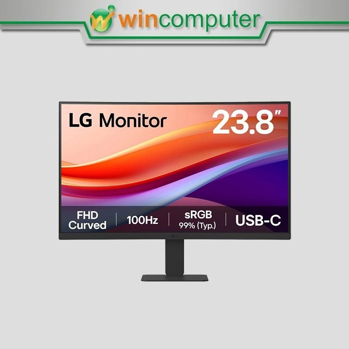 LG Monitor 24" 24U421A 100Hz FHD LED Curved Monitor