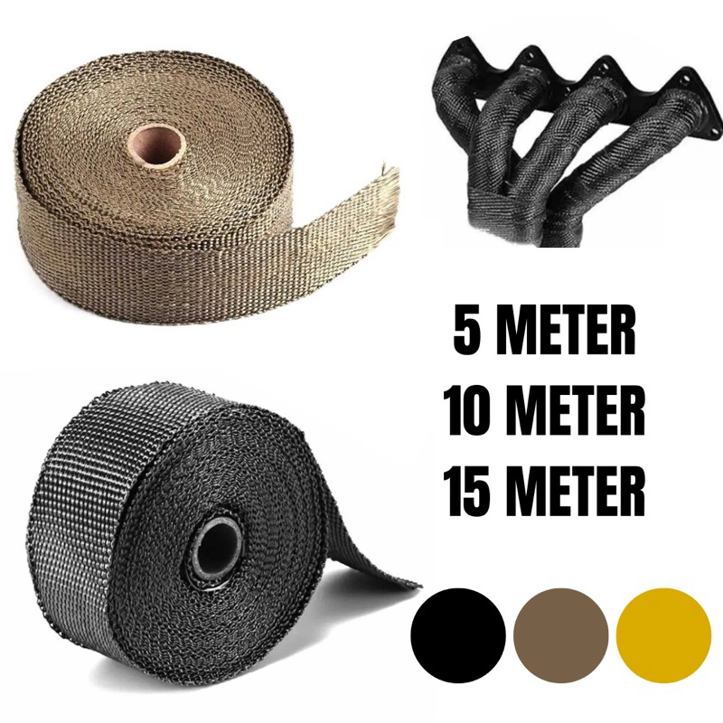 10 Meter Lakban Peredam Panas Knalpot Motor Exhaust Wrap
