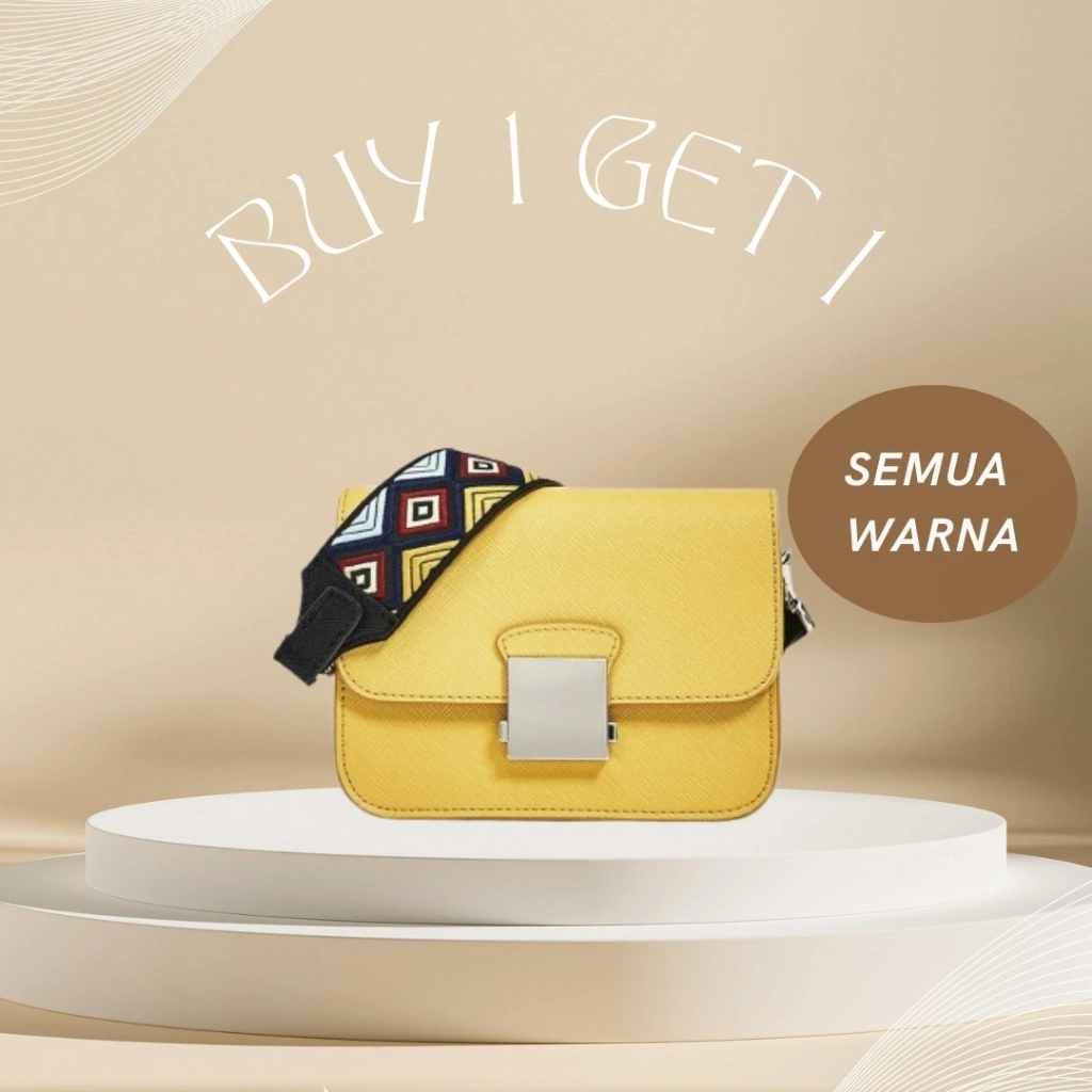 [Buy 1 Get 1] Tas selempang wanita ZAR4 mesenger dapat 2 tali #002