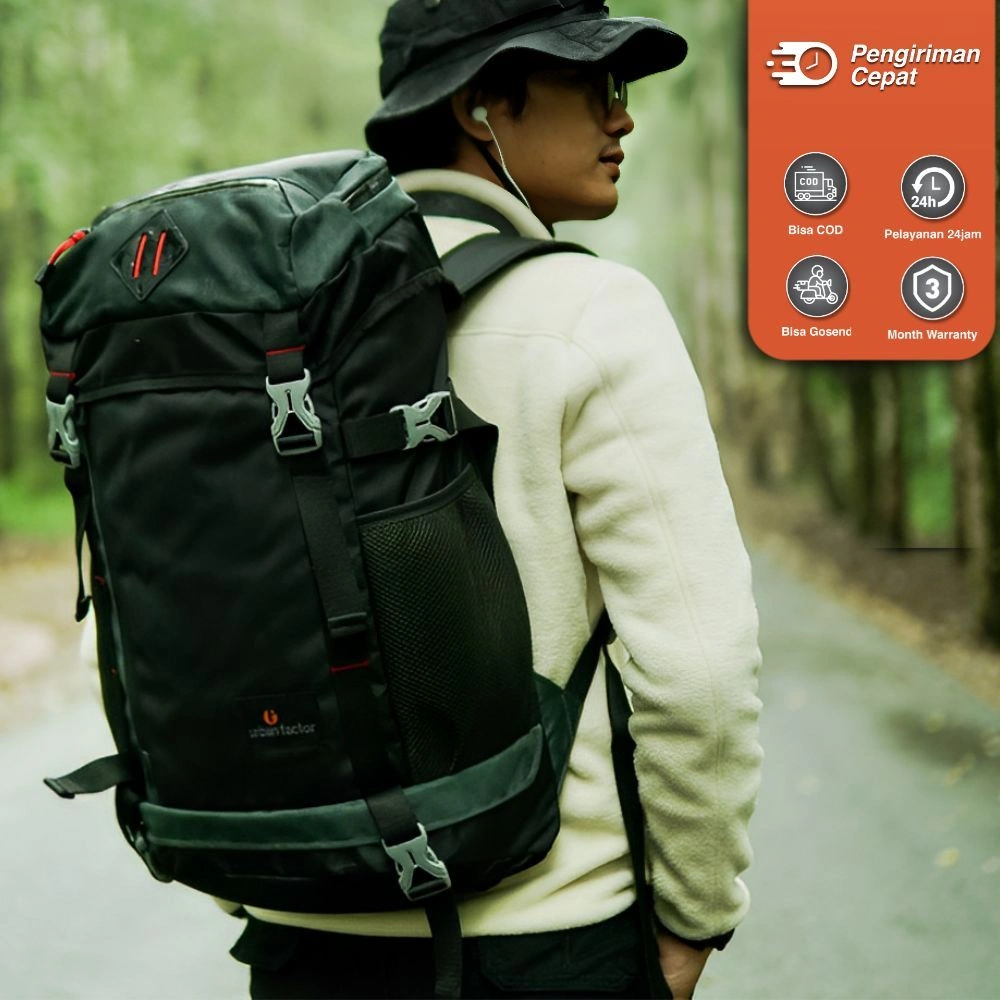 Tas ransel Backpack urban factor - Ace Brill - Tas laptop Travel Backpack Pria
