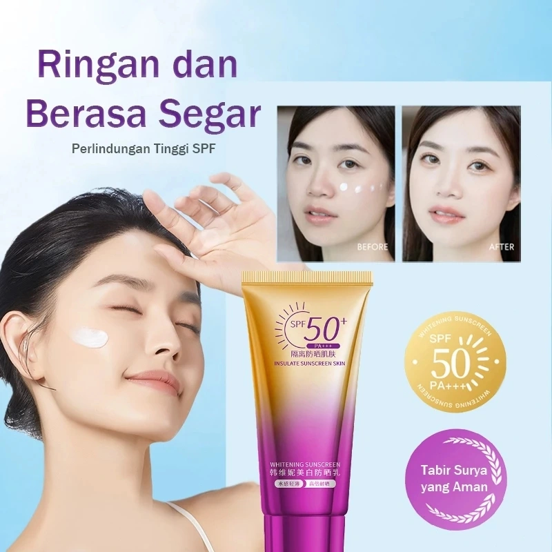 Upgrade baru Suncream Mencerahkan Sunblock Badan Dan Wajah Tabir Surya Untuk Seluruh SPF50++++