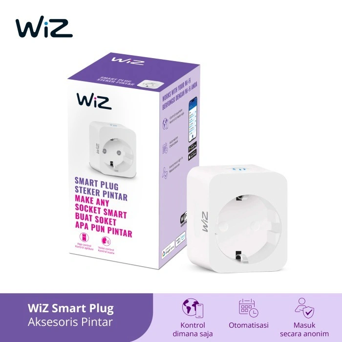 WiZ Smart Plug WiFi Wireless Colokan Listrik Pintar Stop Kontak Socket
