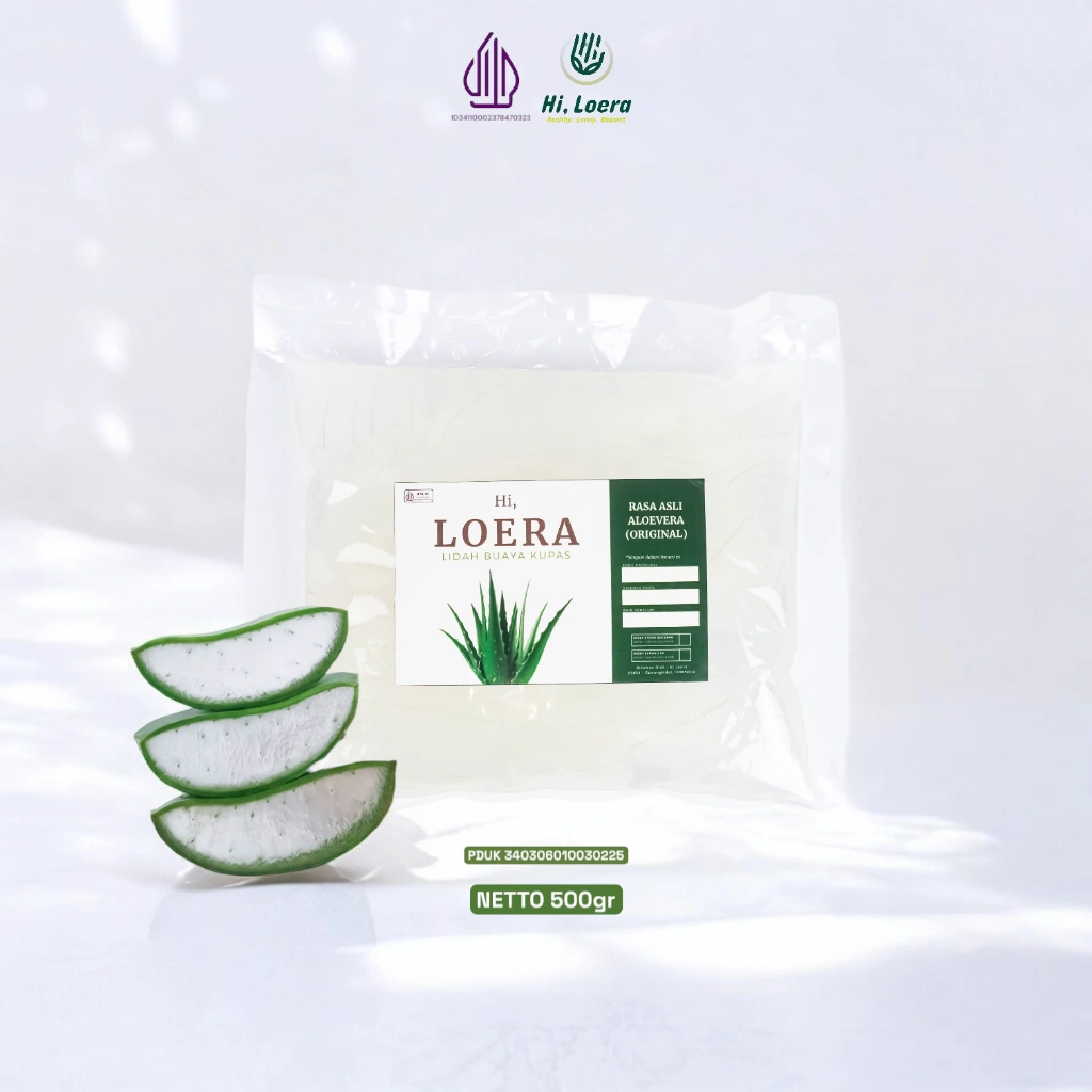 Lidah Buaya Aloevera Aloe Vera Murni Obat Herbal Asam Lambung Maag Gerd Gula Darah dan Darah Tinggi  500 Gram Kemasan Plastik