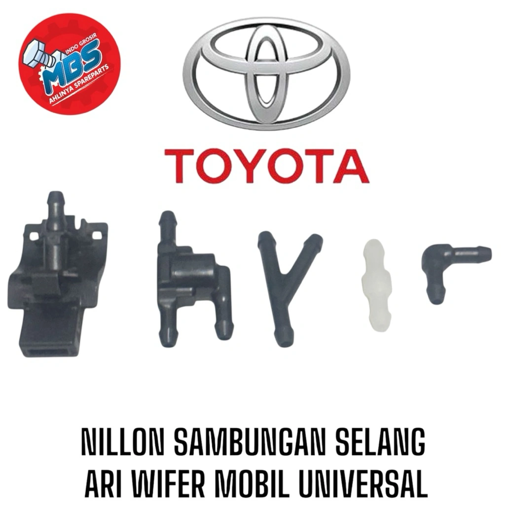 Pipa sambungan selang slang air wiper mobil toyota universal Original