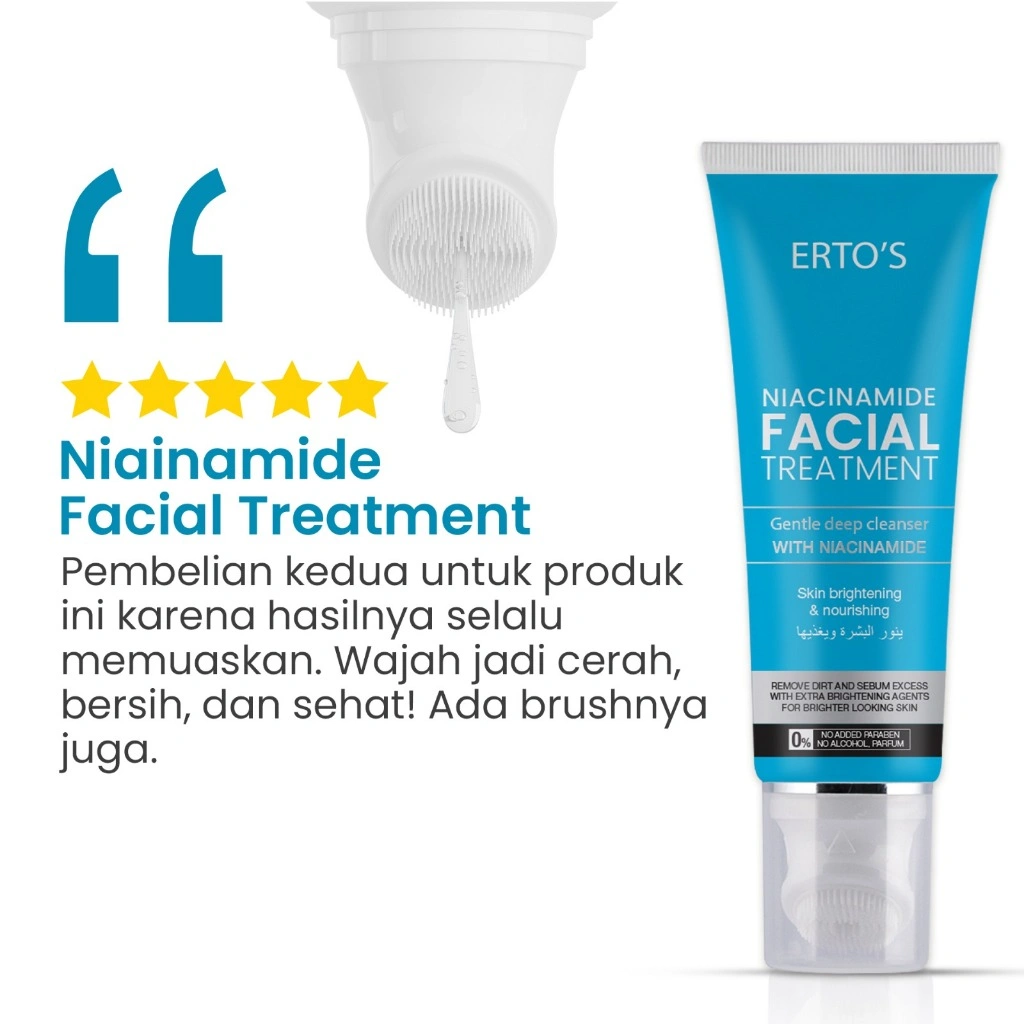 Facial Treatment Niacinamide Pencuci Muka Glowing Penghilang Komedo