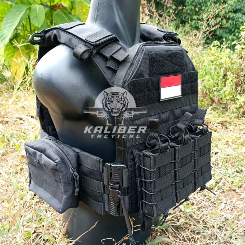 Bodyvest Tactical Pelepas Cepat Free Dummy Plat Bonus Plat Busa Sepasang Reflika Kevlar