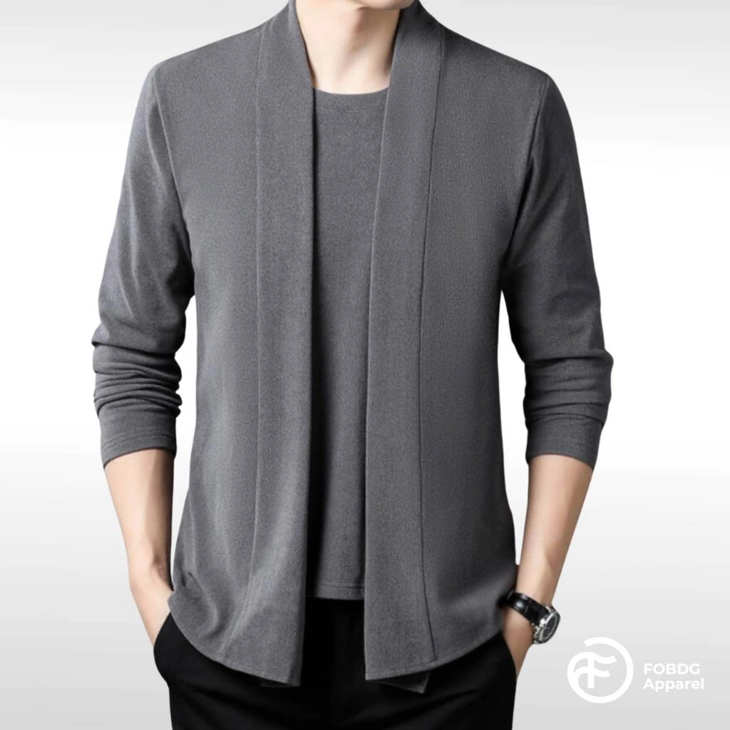 Fobdg Blazer Matoa Abu Bahan Kaos Lengan Panjang