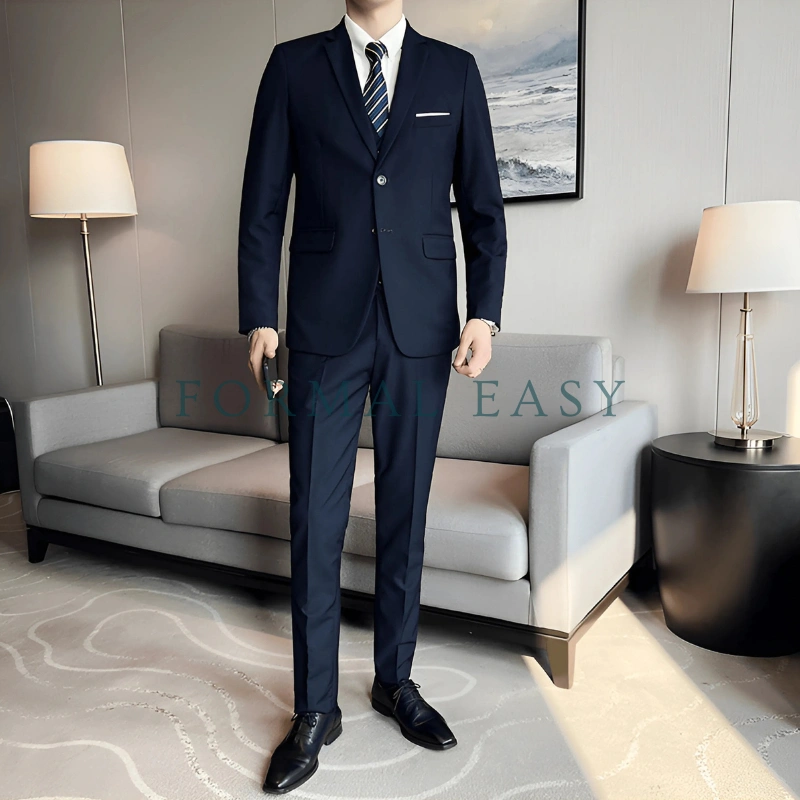 Formal Easy One Set Jas Pria High Quality - Series Navy Slimfit
