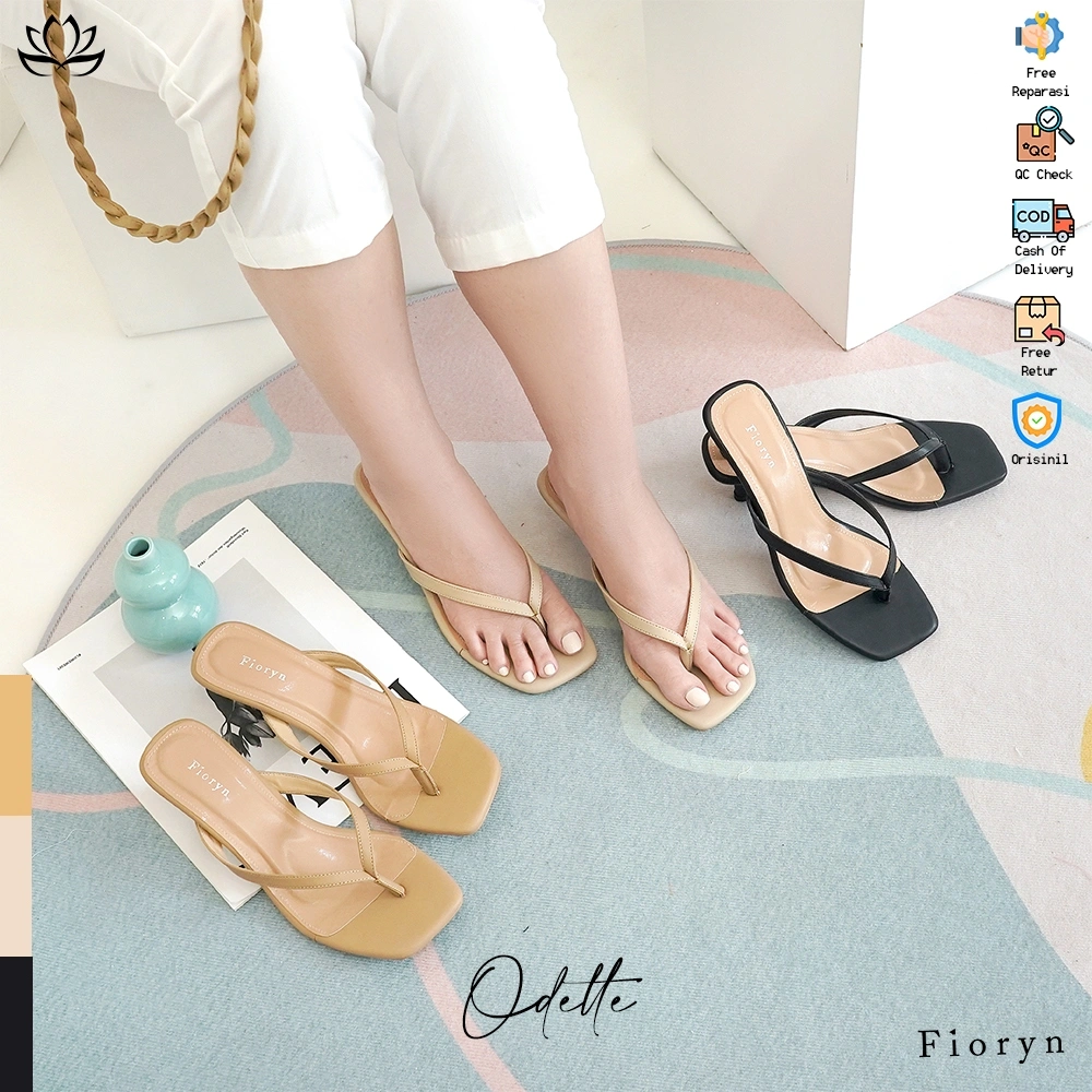 Fioryn - Odette Sandal Wanita Hak lancip  / Kitten Heels 5 cm
