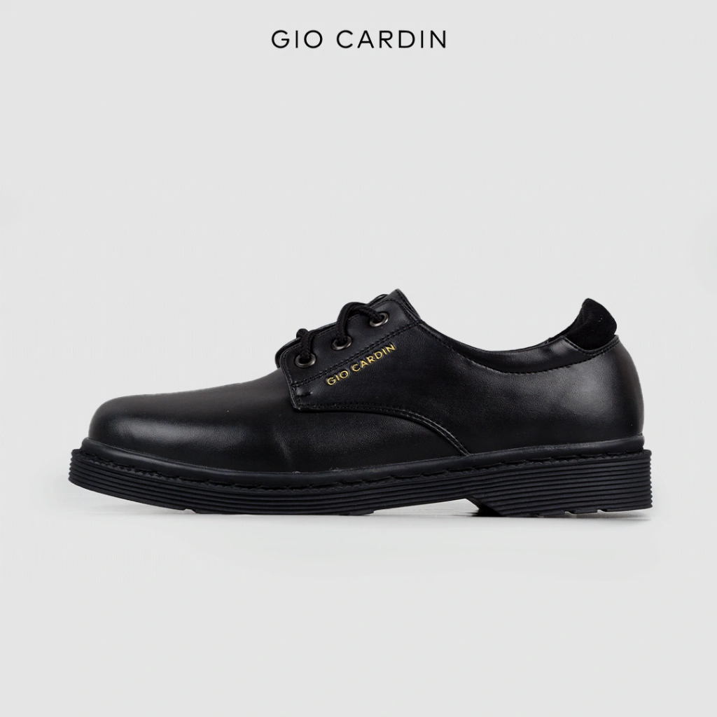 GIO CARDIN - Sepatu Derby Pria Sepatu Loafers Hitam Pria - Vardy - Triple Black