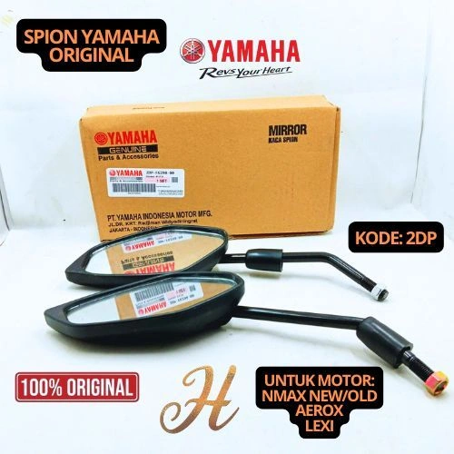 KACA SPION YAMAHA 2DP GARANSI NMAX NEW/OLD AEROX LEXI 100% ASLI ORIGINAL YAMAHA