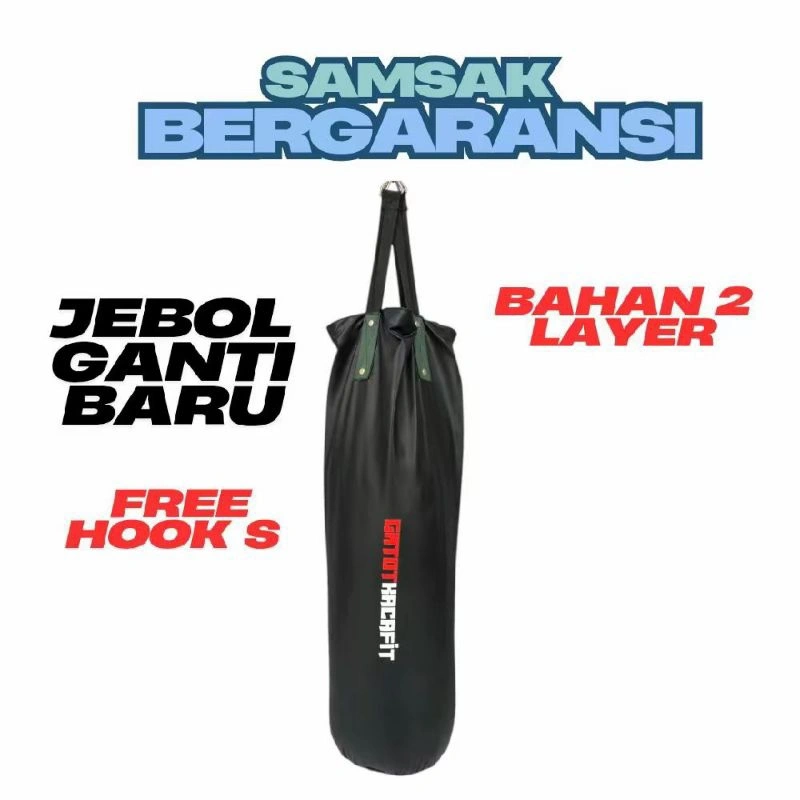 Samsak Gatotkaca 100cm Bergaransi Alat latihan Tinju Boxing karate Taekwondo Pencak Silat MMA
