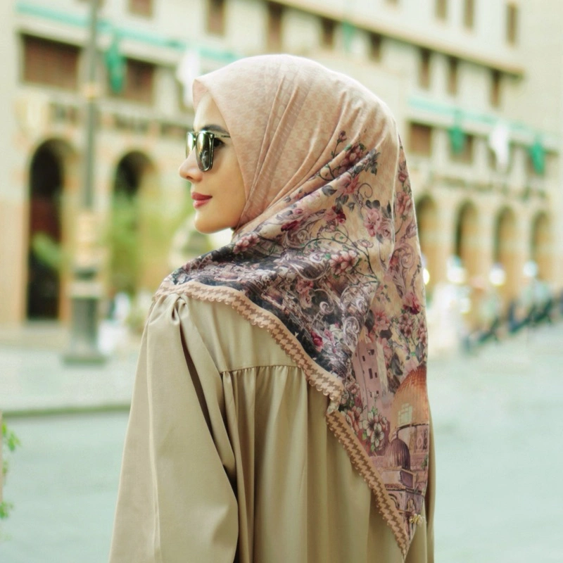 AM Madinah - AL AQSA Palestine scarves ultrafine gift hardbox | printed scarf