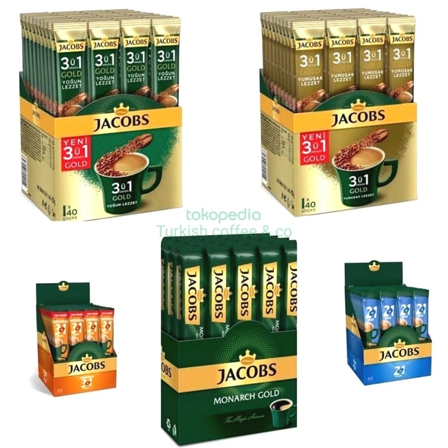 | SACHET | JACOBS COFFEE | PREMIUM INSTAN COFFEE | GERMANY - TURKI | - ORIGINAL 3 IN 1