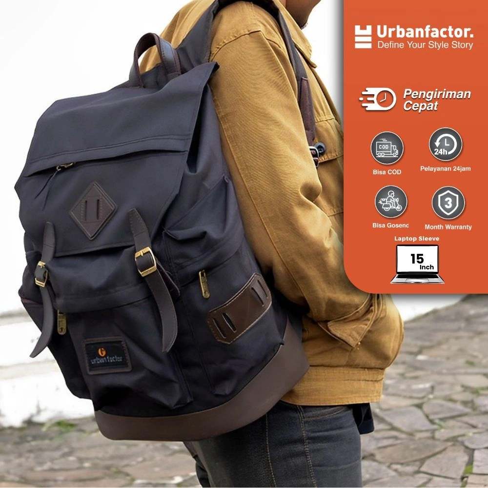 Tas ransel Backpack urban factor - Brain Strom | Tas laptop Pria