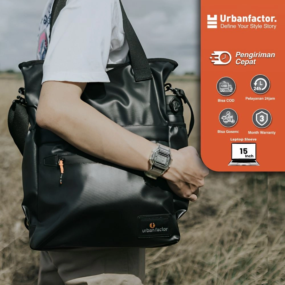 Tote bag ransel Backpack urban factor - Firm | Tas laptop Pria Kasual