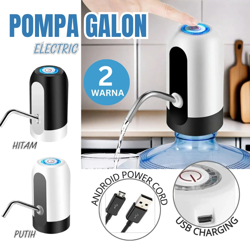 Pompa Galon Elektrik Water Dispenser Electric Pump Usb Charge Portable Rechargeable
