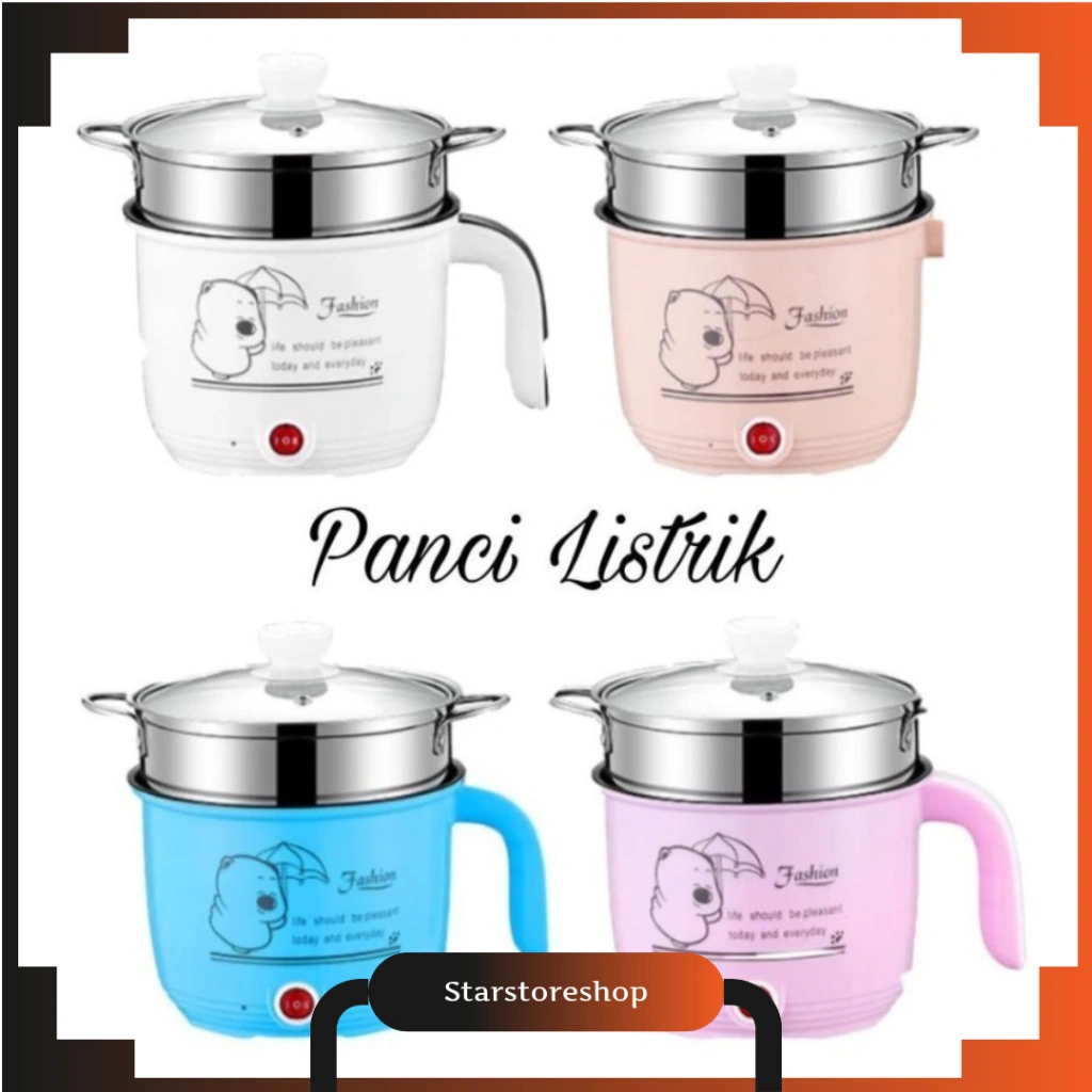 [ SSS ] Heating Panci Listrik Elektrik Multifungsi Anti Lengket Steam Kukusan 18 cm