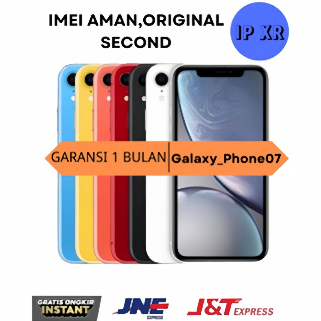 iPHONE XR 64GB/128GB/256GB FULLSET MULUS SECOND ORIGINAL 100% GOOD CONDITIONS