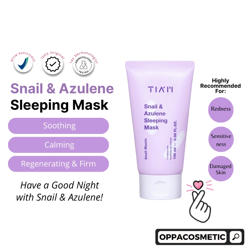 TIAM Snail & Azulene Sleeping Mask 100ml