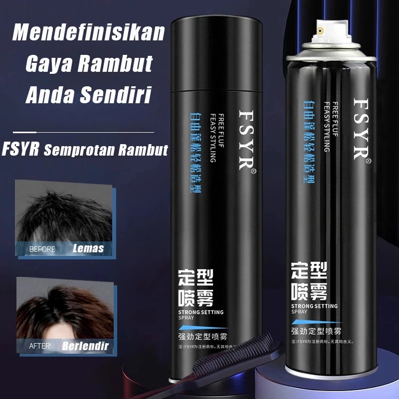 Hair spray Semprotan penata Rambut Gel Penata Rambut Segar dan tidak lengket tahan lama